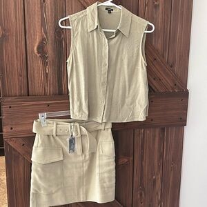 Express Tan Mini Pencil Skirt Resort Wear